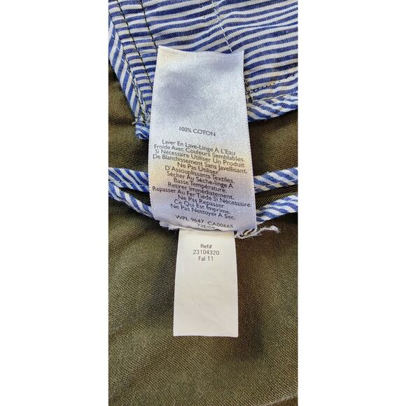 Eddie Bauer Jacket Womens 4 Green Legend Wash Two Button Lightweight Casual Work - Picture 13 of 14